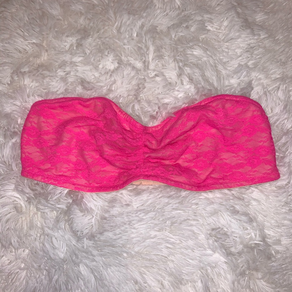 Hot pink lace bandeau Victoria’s Secret PINK